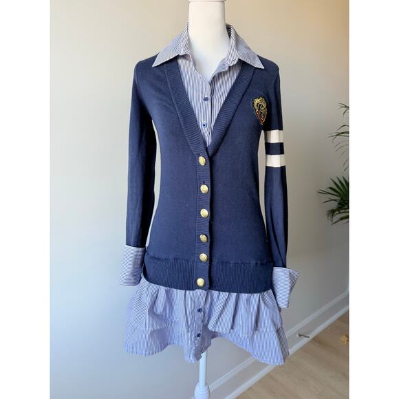 Taylor Swift Vintage xxi Forever 21 Layered Sweater Dress Small - Picture 6 of 9